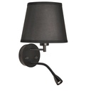 Wall light "PAIR" E27 with 3W LED reading lamp