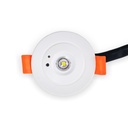 Downlight / Emergency light 3W - 3h autonomy - Ø60mm