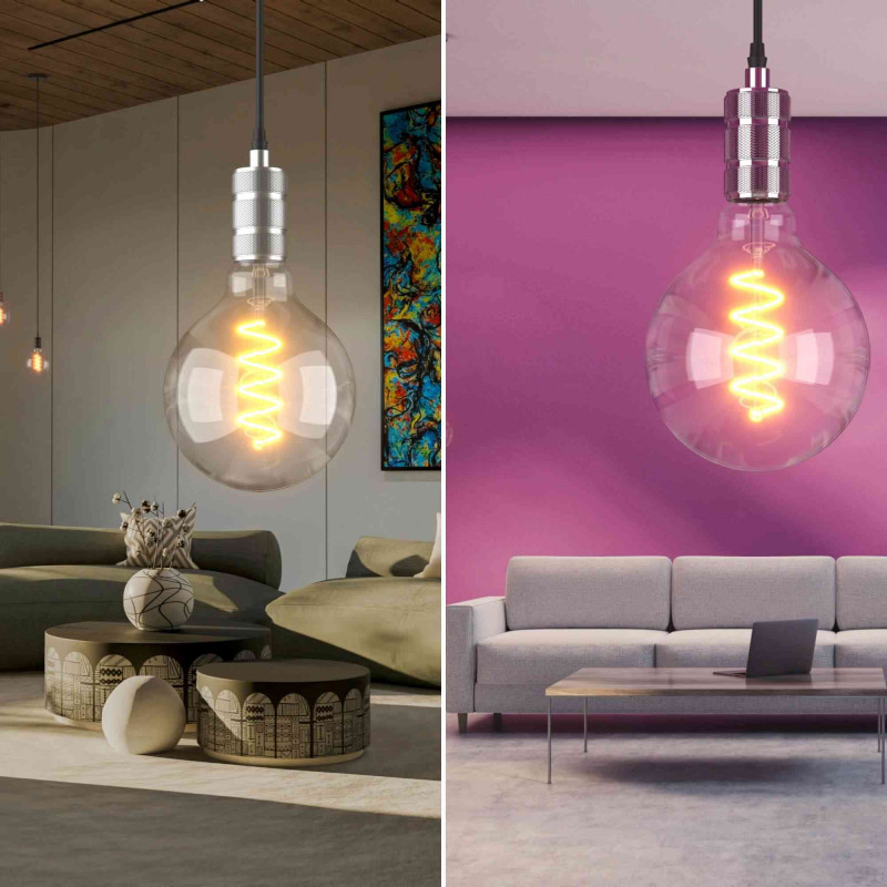 Retro/Vintage pendant lamp - E27 - 5 colours