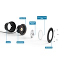 Outdoor RGB LED Step Light - 18W - 12V DC - IP67 - Ø15cm - 30º