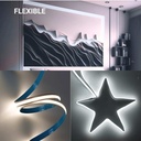Single color COB LED Strip - 24V DC - FREE CUT - 11W/m - 8mm - IP20 - 5-meters-roll
