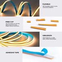 Single color COB LED Strip - 24V DC - FREE CUT - 11W/m - 8mm - IP20 - 5-meters-roll