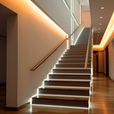 COB Single colour LED Strip - 24V DC - Side emission - 9W/m - 8mm - IP20 - 3cm cut - 5 metres roll