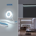 COB Single colour LED Strip - 24V DC - Side emission - 9W/m - 8mm - IP20 - 3cm cut - 5 metres roll