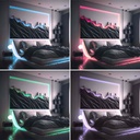 COB RGB LED Strip - 24V DC - Side emission - 12W/m - 10mm - IP20 - 5cm cut - 5 metres roll