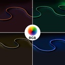 COB RGB LED Strip - 24V DC - Side emission - 12W/m - 10mm - IP20 - 5cm cut - 5 metres roll