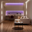COB RGB LED Strip - 24V DC - Side emission - 12W/m - 10mm - IP20 - 5cm cut - 5 metres roll