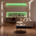 COB RGB LED Strip - 24V DC - Side emission - 12W/m - 10mm - IP20 - 5cm cut - 5 metres roll