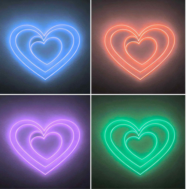 COB RGB LED Strip - 24V DC - Side emission - 12W/m - 10mm - IP20 - 5cm cut - 5 metres roll