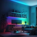 COB RGB Smart LED Strip - 24V DC - Side emission - 12W/m - 10mm - IP20 - 5 metres roll