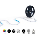 COB RGB Smart LED Strip - 24V DC - Side emission - 12W/m - 10mm - IP20 - 5 metres roll