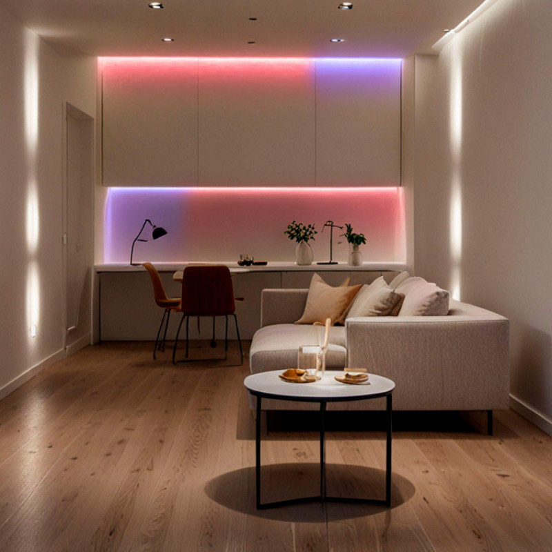 COB RGB Smart LED Strip - 24V DC - Side emission - 12W/m - 10mm - IP20 - 5 metres roll
