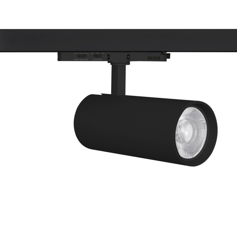 LED 3-phase track spotlight - Adjustable power: 30W/ 34W/ 38W - CCT - CRI 90