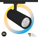 LED 3-phase track spotlight - Adjustable power: 30W/ 34W/ 38W - CCT - CRI 90