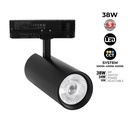 LED 3-phase track spotlight - Adjustable power: 30W/ 34W/ 38W - CCT - CRI 90