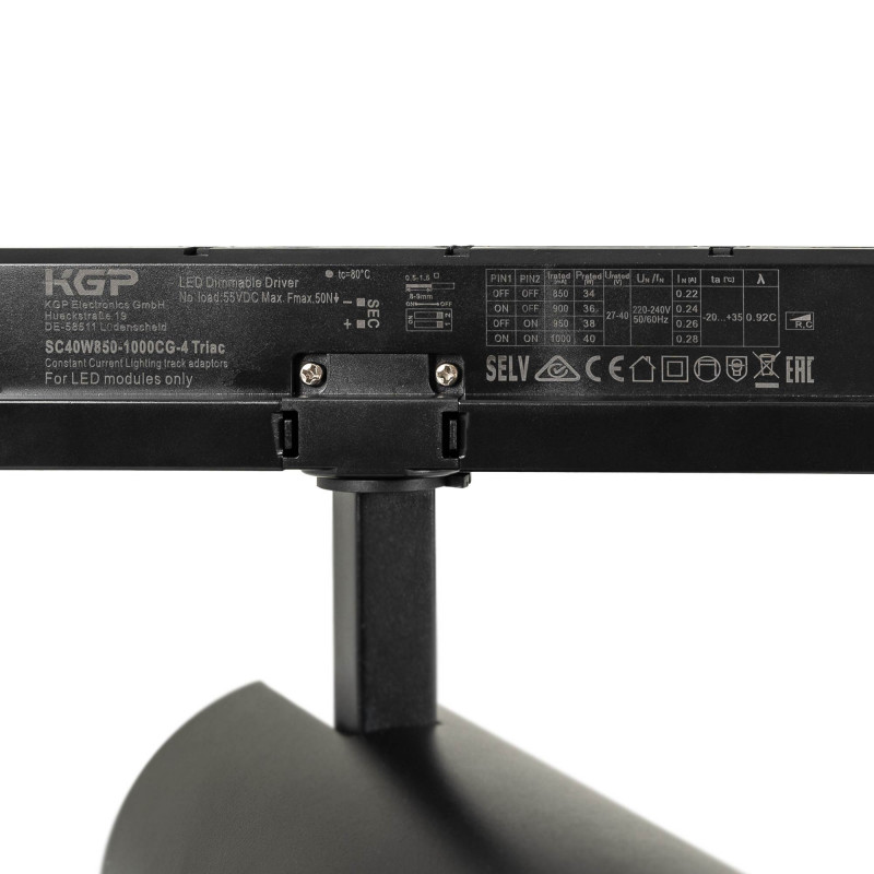 LED 3-phase track spotlight - 36W - CCT - TRIAC dimmable - CRI90 - 3300 lm