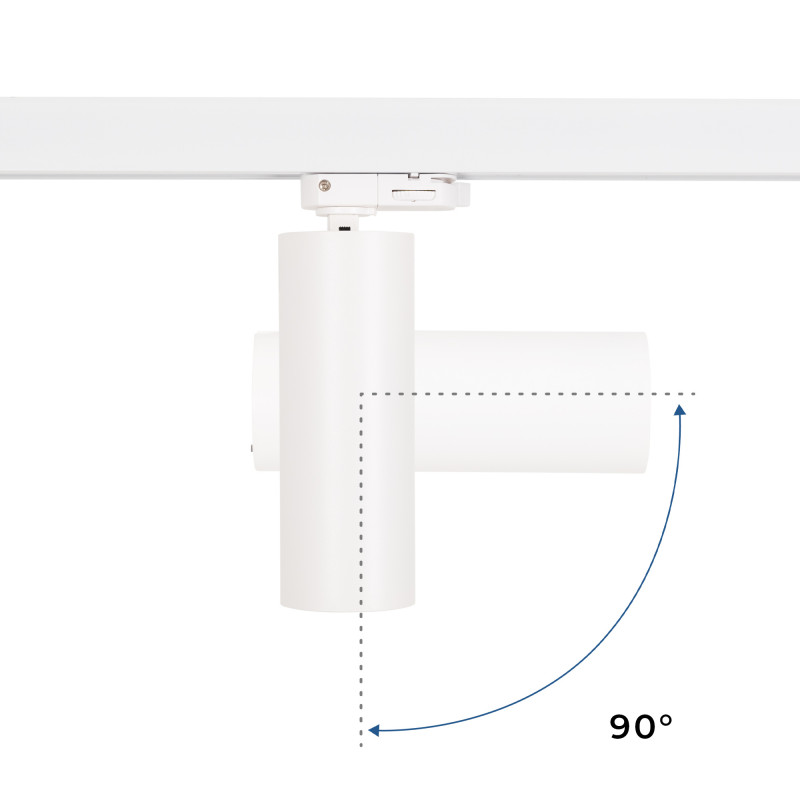 LED 3-phase track spotlight - 15W - CCT - CRI90 - 1350 lm
