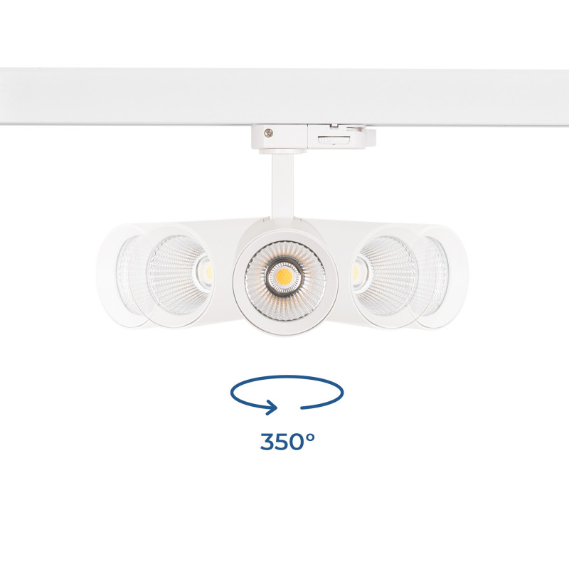 LED 3-phase track spotlight - 15W - CCT - CRI90 - 1350 lm
