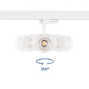LED 3-phase track spotlight - 15W - CCT - CRI90 - 1350 lm