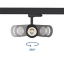LED 3-phase track spotlight - 15W - CCT - CRI90 - 1350 lm
