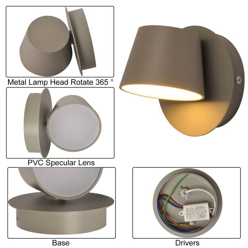 Wall light LED "KOP" orientable 6W