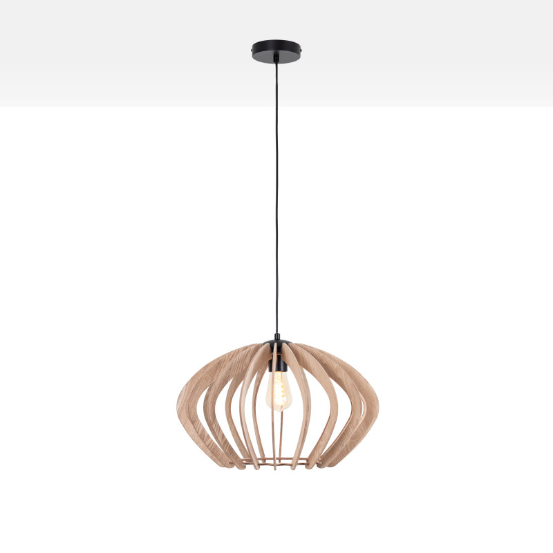 Wooden pendant light "Pili" - Ø 48cm - 1 x E27