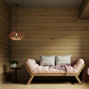 Wooden pendant light "Pili" - Ø 48cm - 1 x E27