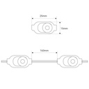 Single-color LED module for signage - 0.5W - 12V DC - IP66 - 170º