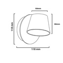 Wall light LED "KOP" orientable 6W