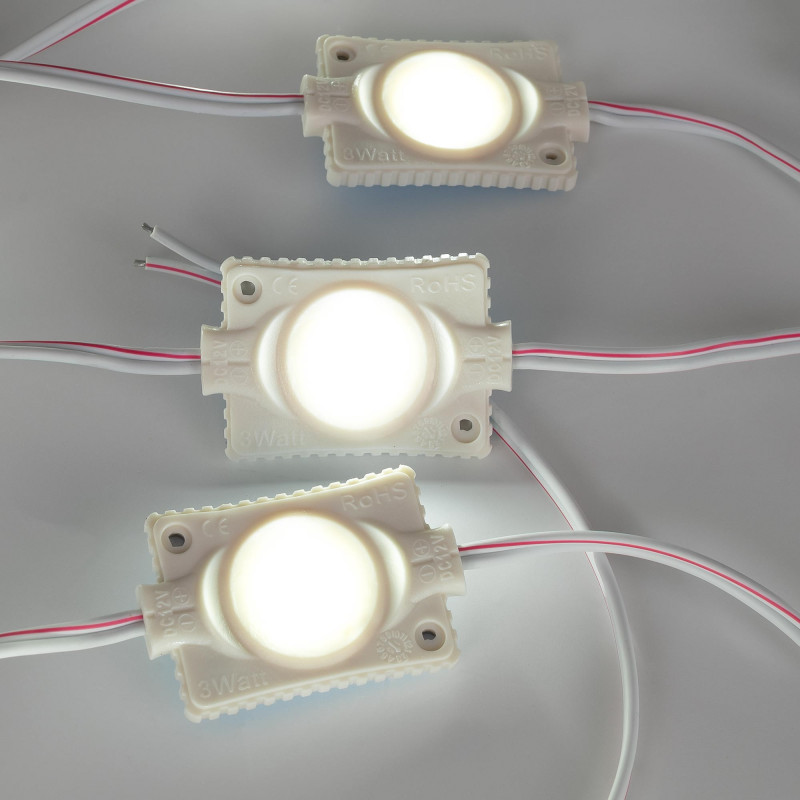 Single-color LED modules for signage - 3W - 12V - IP65 - 160º