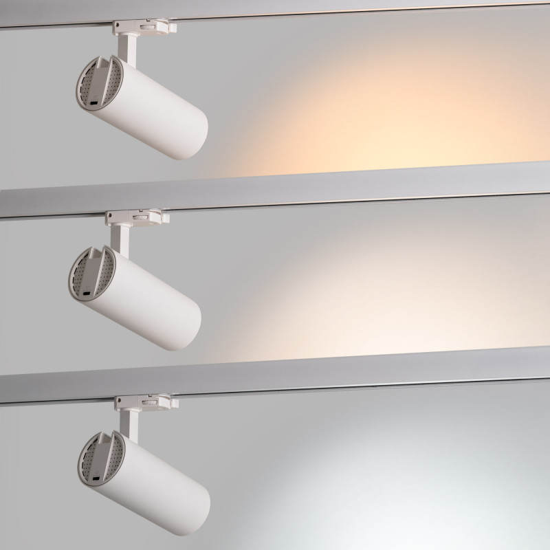 LED CCT 3-phase track spotlight - 20W - CCT - CRI90 - 1900 lm
