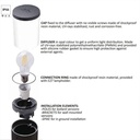 FUMAGALLI "Amelia Wall" slanted LED wall light - E27 - IP55