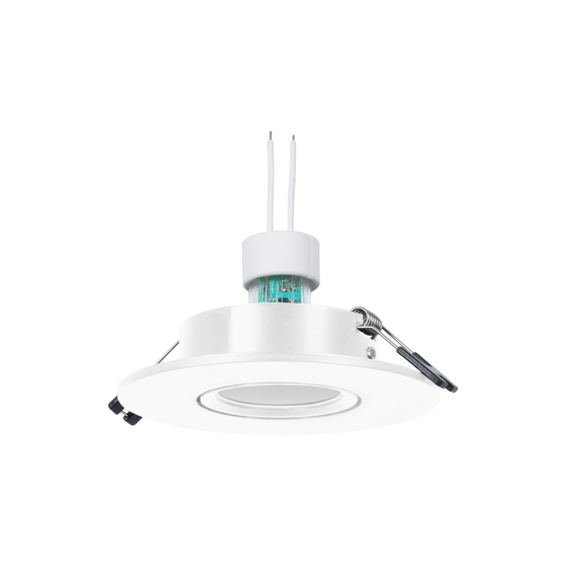 KIT - Recessed downlight ring Ø110mm (black) + 5.4W GU10 Bulb + Socket