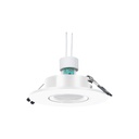 KIT - Recessed downlight ring Ø110mm (black) + 5.4W GU10 Bulb + Socket