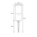 FUMAGALLI LED garden spike "AMELIA SPIKE" - E27 - CCT - IP55