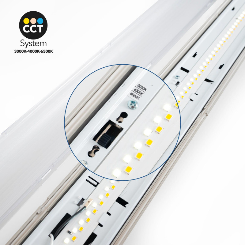 Linkable LED Tri-proof Light - DALI Dimmable - CCT - 150cm - 55W - LIFUD Driver - IP65