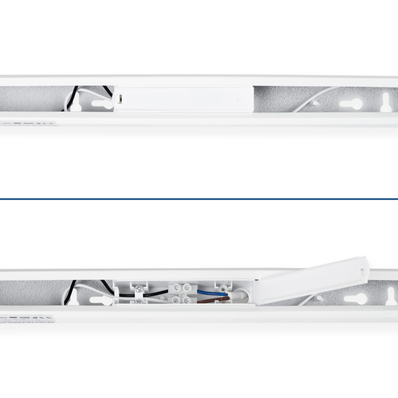 Kit LED light fitting + T8 LED tube - 9W - 60cm