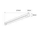 Kit LED light fitting + T8 LED tube - 9W - 60cm