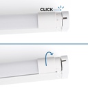 Kit LED light fitting + T8 LED tube - 18W - 120cm