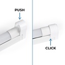 Kit LED light fitting + T8 LED tube - 18W - 120cm