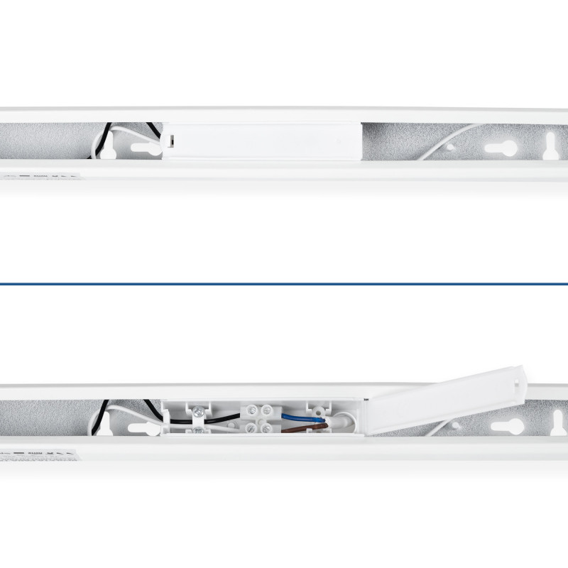 Kit LED light fitting + T8 LED tube - 18W - 120cm