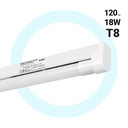 Kit LED light fitting + T8 LED tube - 18W - 120cm