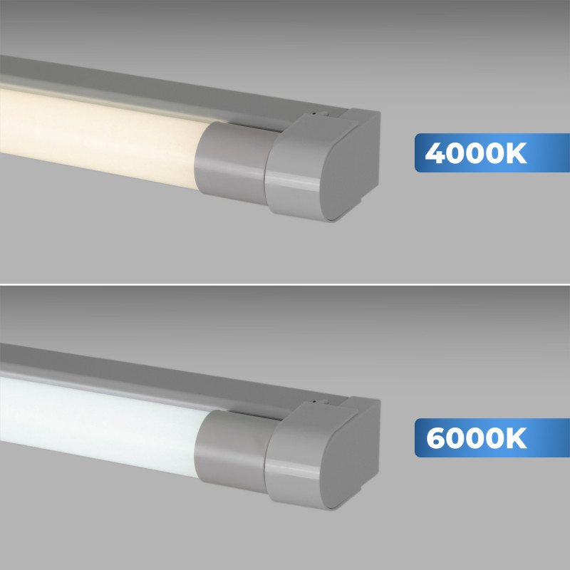 Kit LED light fitting + T8 LED tube - 18W - 120cm