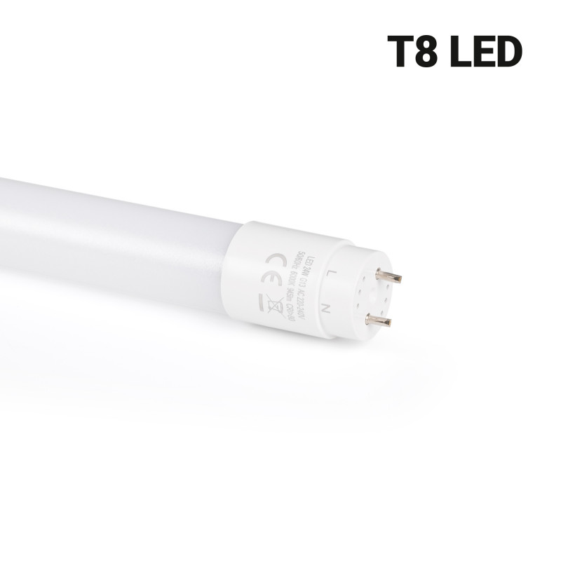 Kit LED light fitting + T8 LED tube - 24W - 150cm