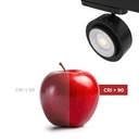 Round LED 3-phase track spotlight - 35W - ZOOM 15º- 45º - 4000K - CRI 90