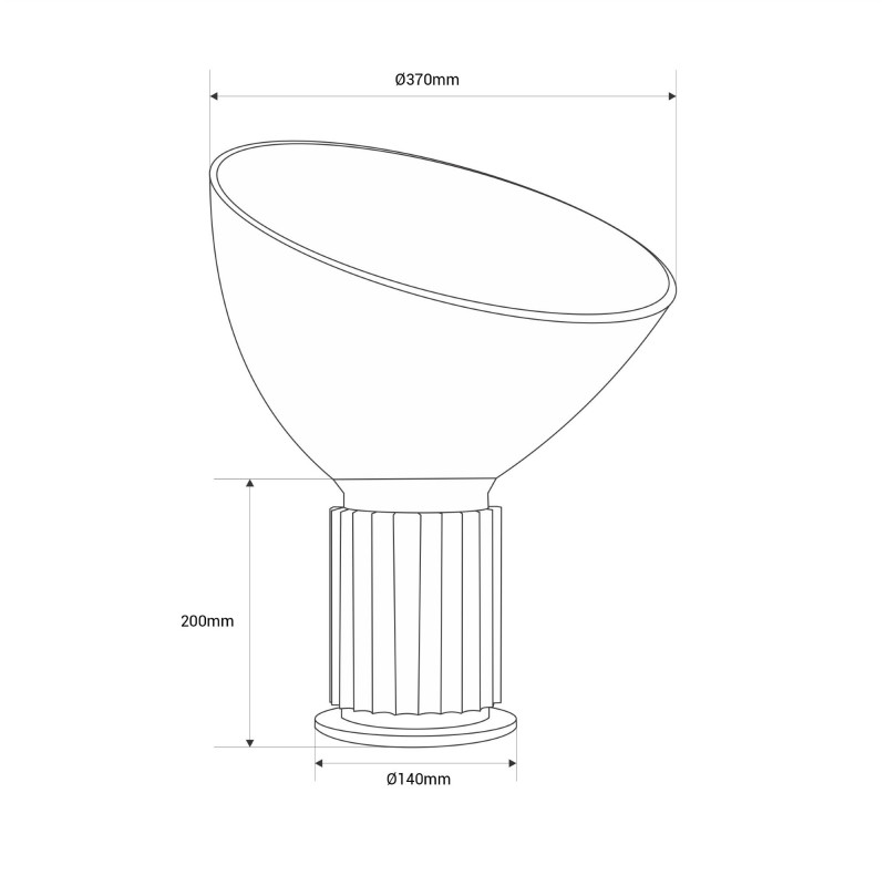 Designer table lamp "Eleganza Small" - E27