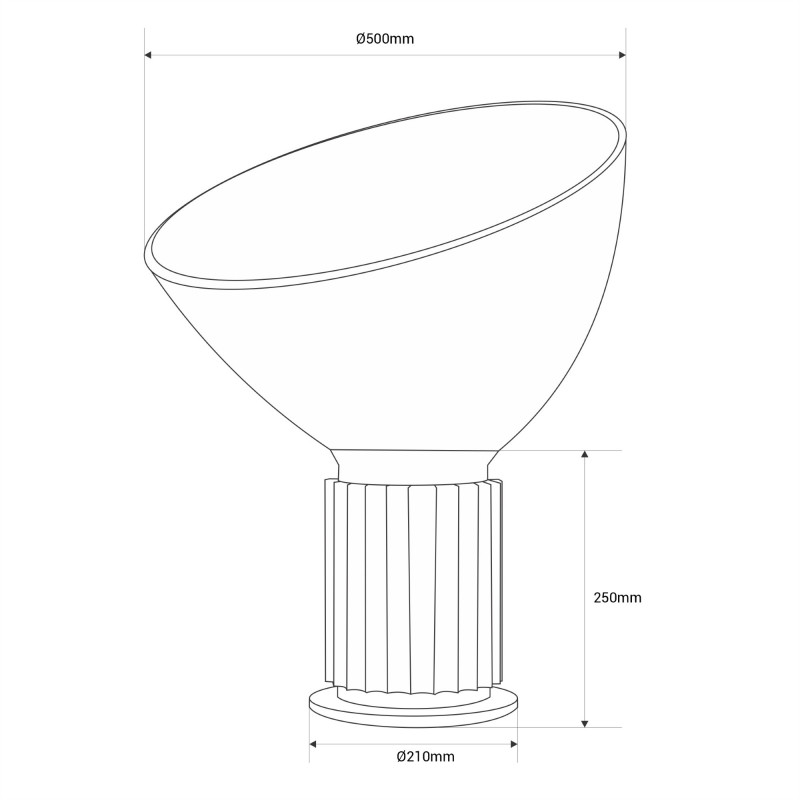 Designer table lamp "Eleganza" - E27