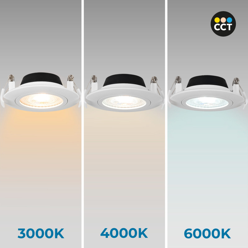 Outdoor LED downlight - 7W - CCT - 630lm - Cutout Ø70mm - IP54