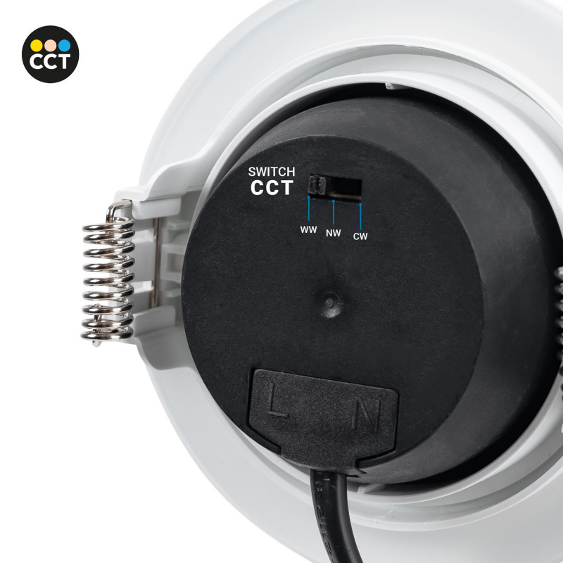 Outdoor LED downlight - 7W - CCT - 630lm - Cutout Ø70mm - IP54