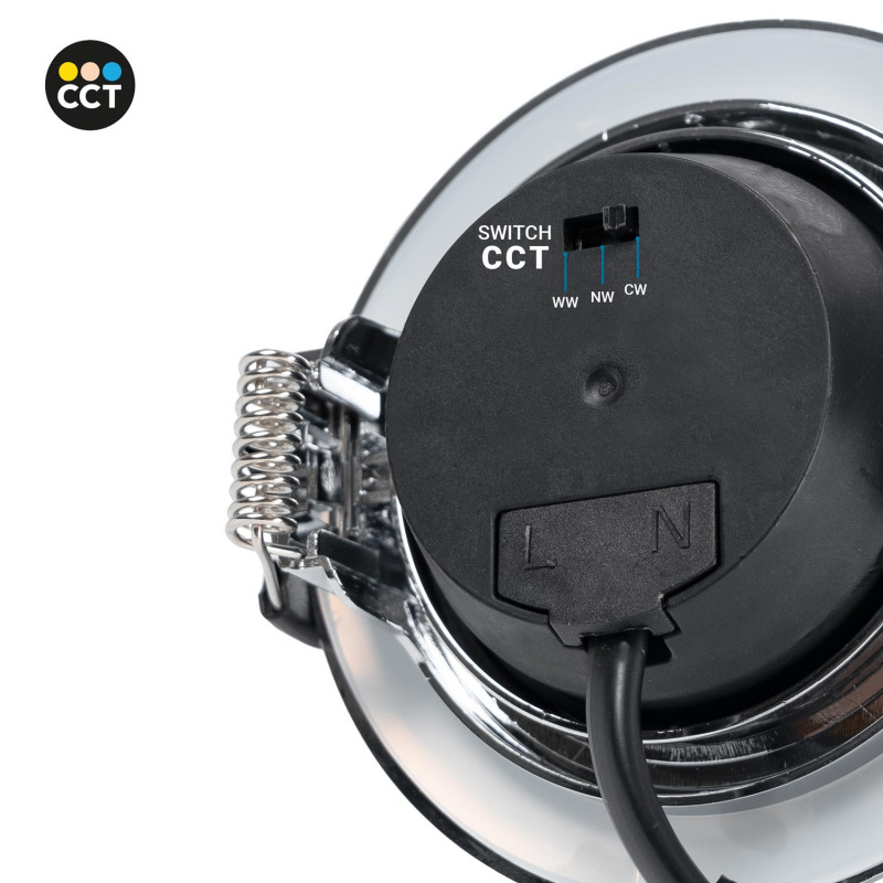 Outdoor LED downlight - 7W - CCT - 630lm - Cutout Ø70mm - IP54